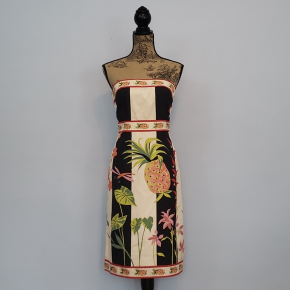 J. Crew Dresses & Skirts - J. Crew Tropical Strapless Dress RARE